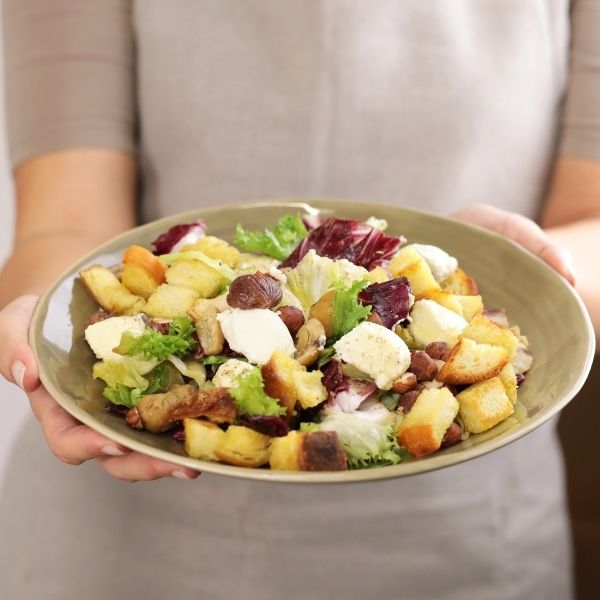 Ricetta insalata autunnale con castagne e ricotta